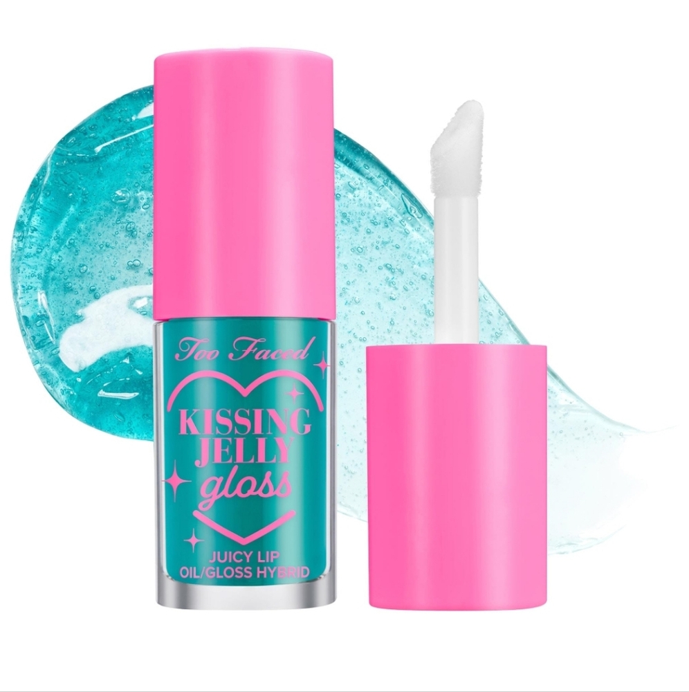 Too Faced Kissing Jelly Gloss/Oil - Sweet Cotton Candy (NIB)
